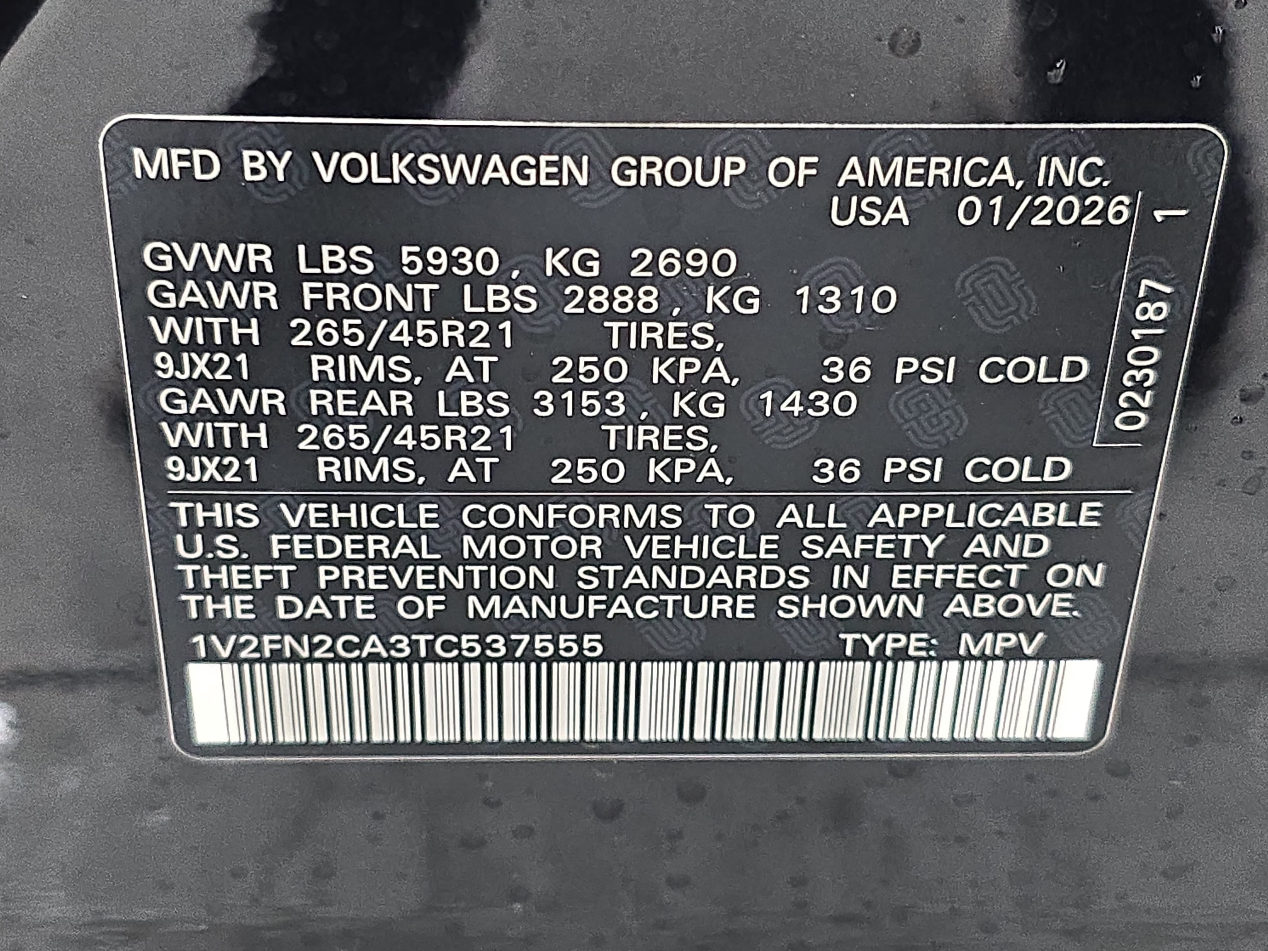 New 2026 Volkswagen Atlas SEL Premium R-Line AWD/4WD image 37
