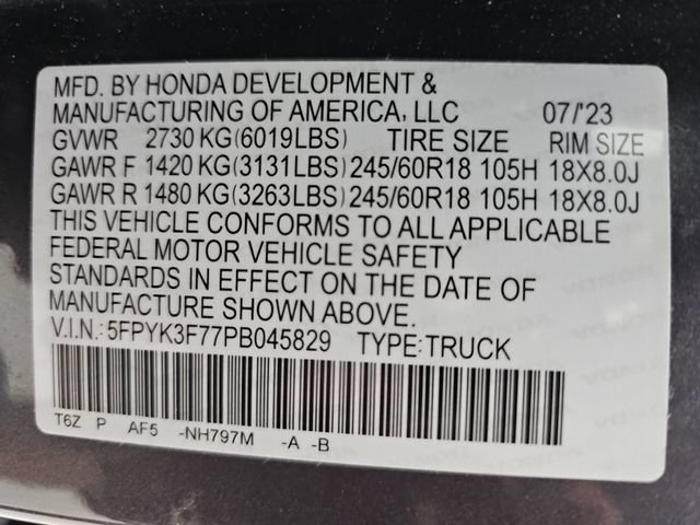 Used 2023 Honda Ridgeline RTL-E image 54