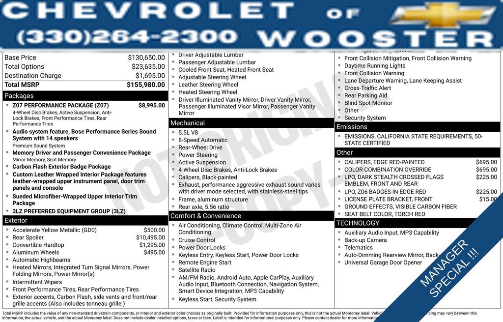 Used 2024 Chevrolet Corvette Z06 w/ Z07 Performance Package image 40