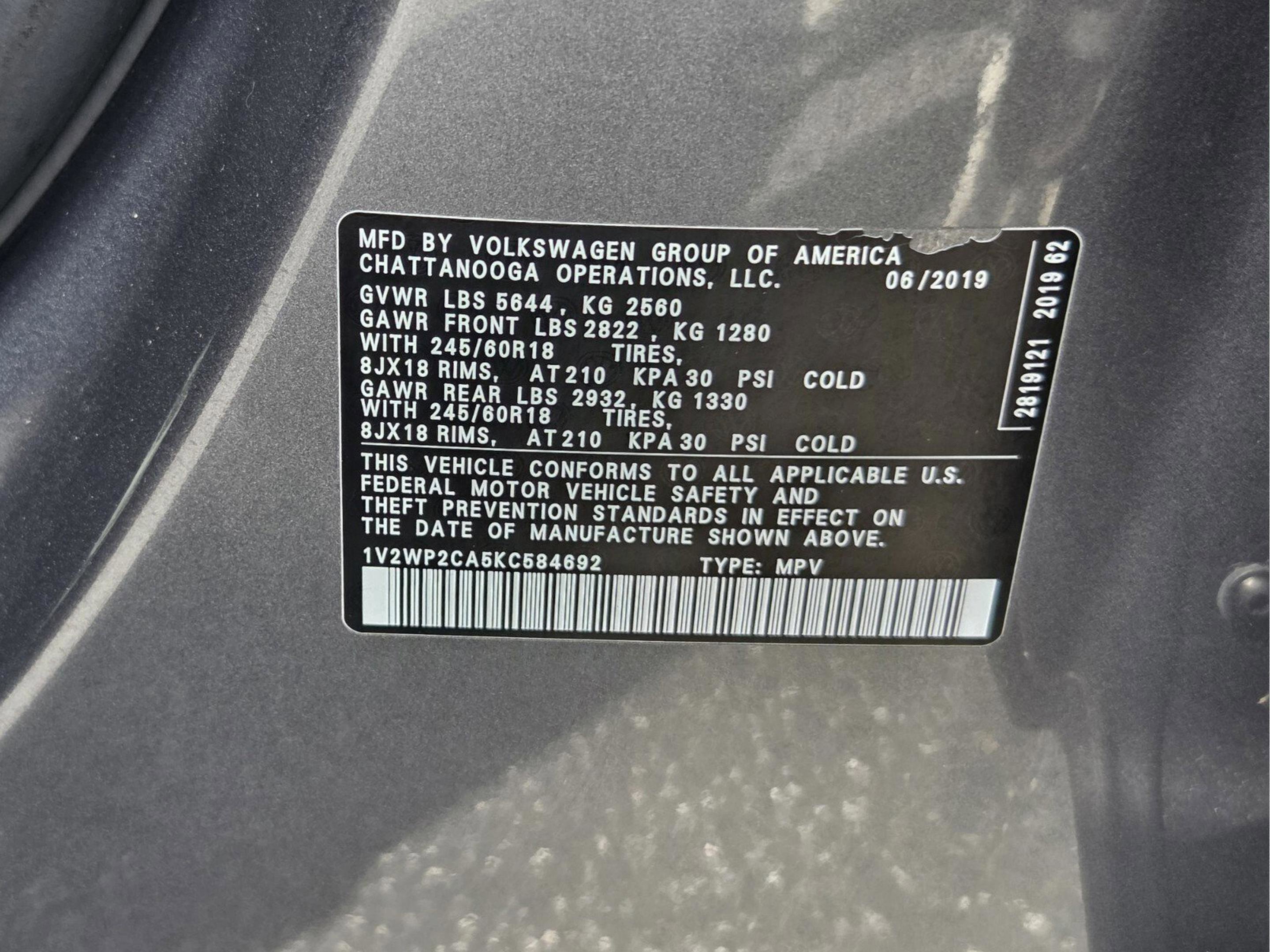 Used 2019 Volkswagen Atlas SE image 30