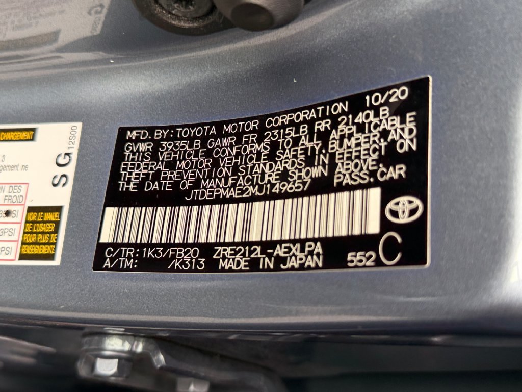 Used 2021 Toyota Corolla LE w/ Carpet Mat Package (TMS) FWD image 30