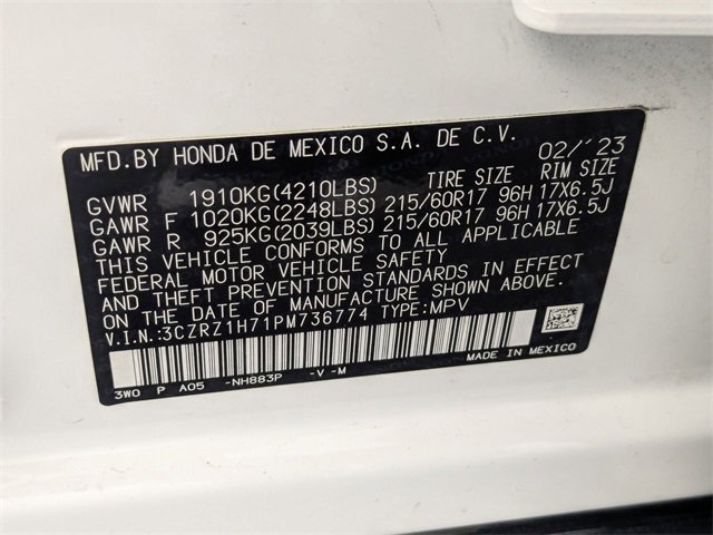 Used 2023 Honda HR-V EX-L image 34