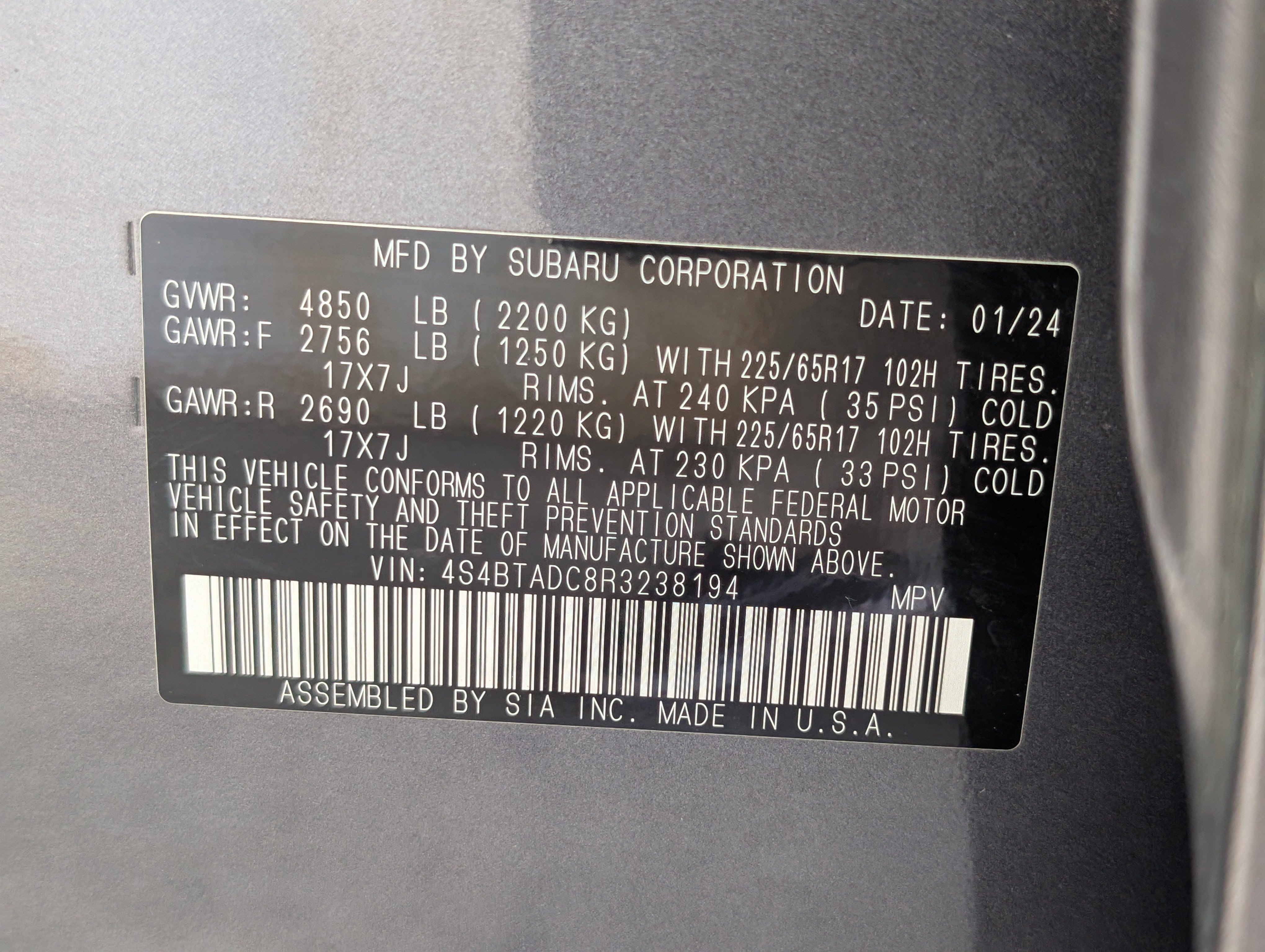 Used 2024 Subaru Outback Premium AWD/4WD image 37