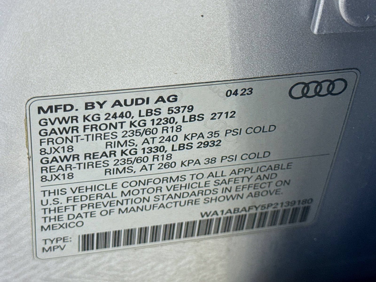 Certified 2023 Audi Q5 Premium Plus w/ Convenience Package AWD/4WD image 31
