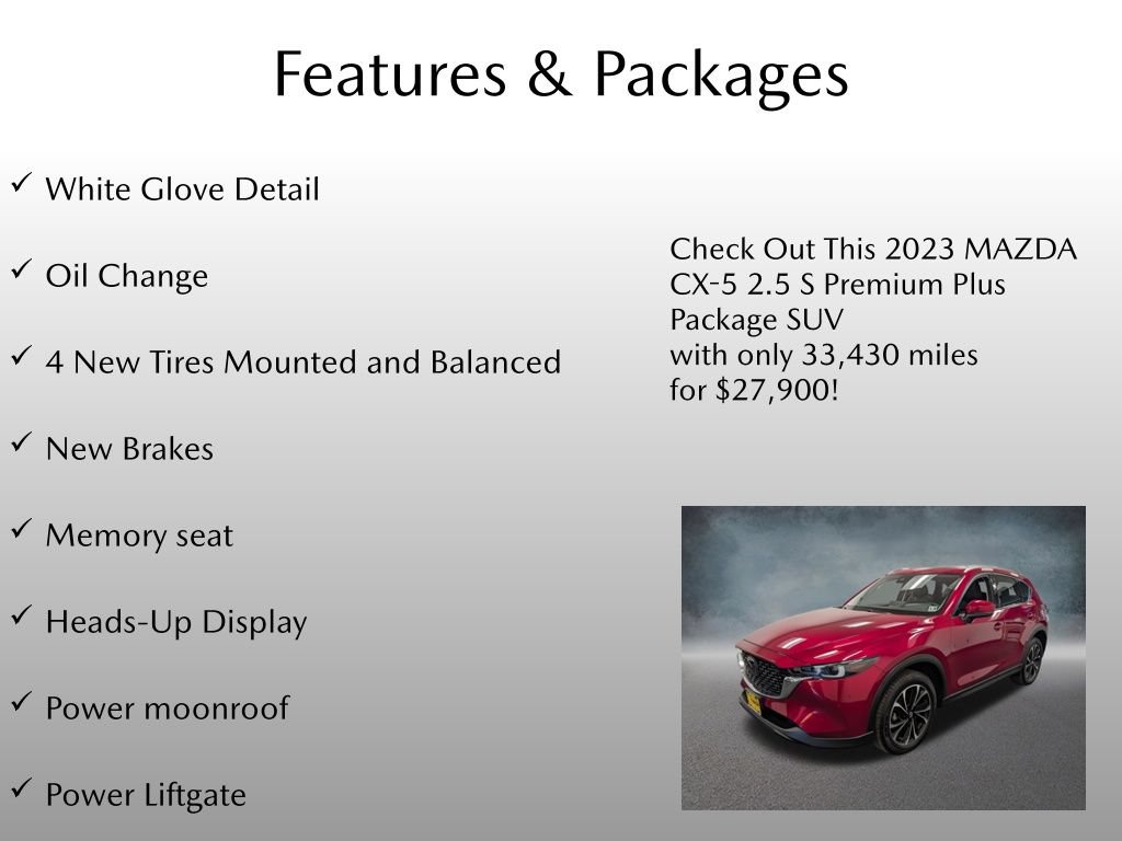 Used 2023 MAZDA CX-5 AWD 2.5 S w/ Premium Plus Pkg image 4