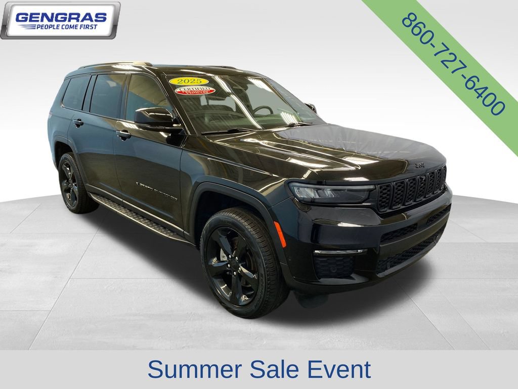 Certified 2025 Jeep Grand Cherokee L Limited w/ Luxury Tech Group II