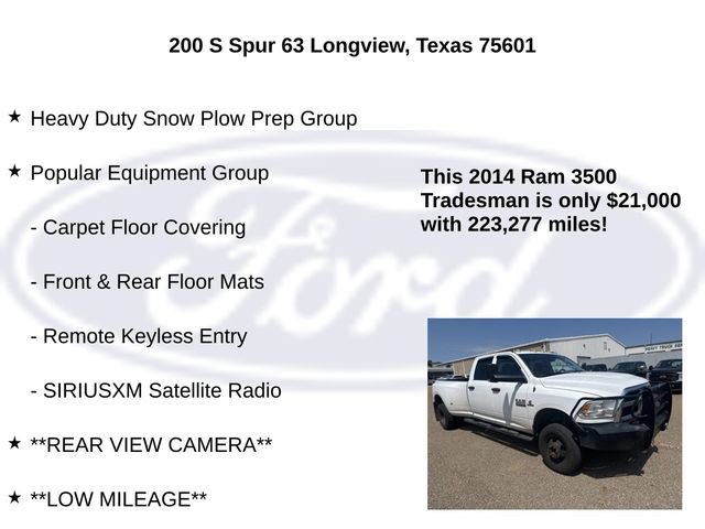 Used 2014 RAM 3500 Tradesman w/ Chrome Appearance Group AWD/4WD image 10
