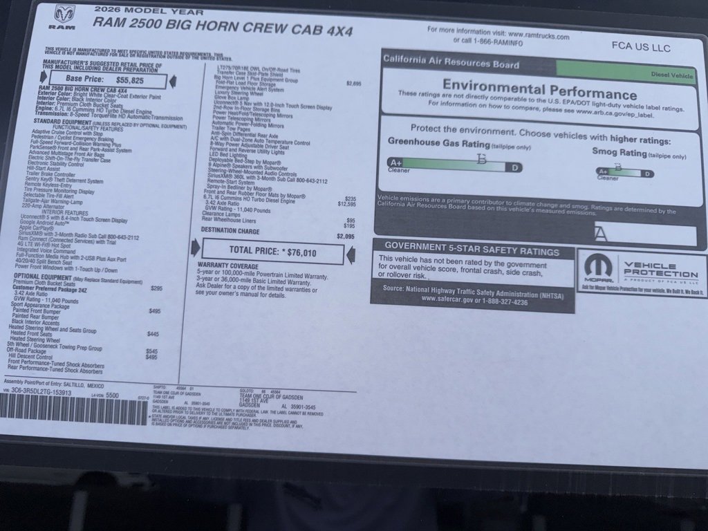 New 2026 RAM 2500 Big Horn image 20