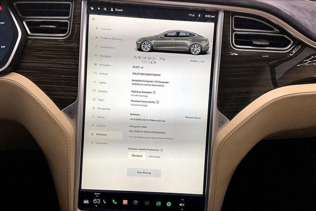 Used 2015 Tesla Model S 90D image 14