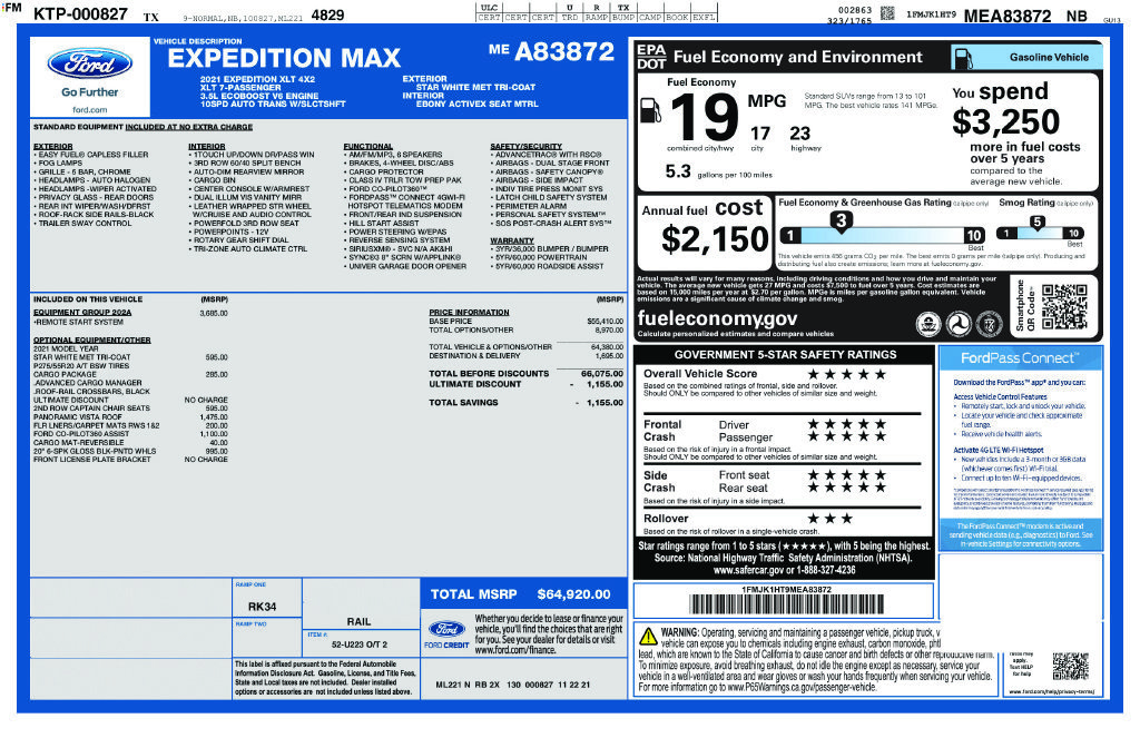 Used 2021 Ford Expedition Max XLT RWD image 10