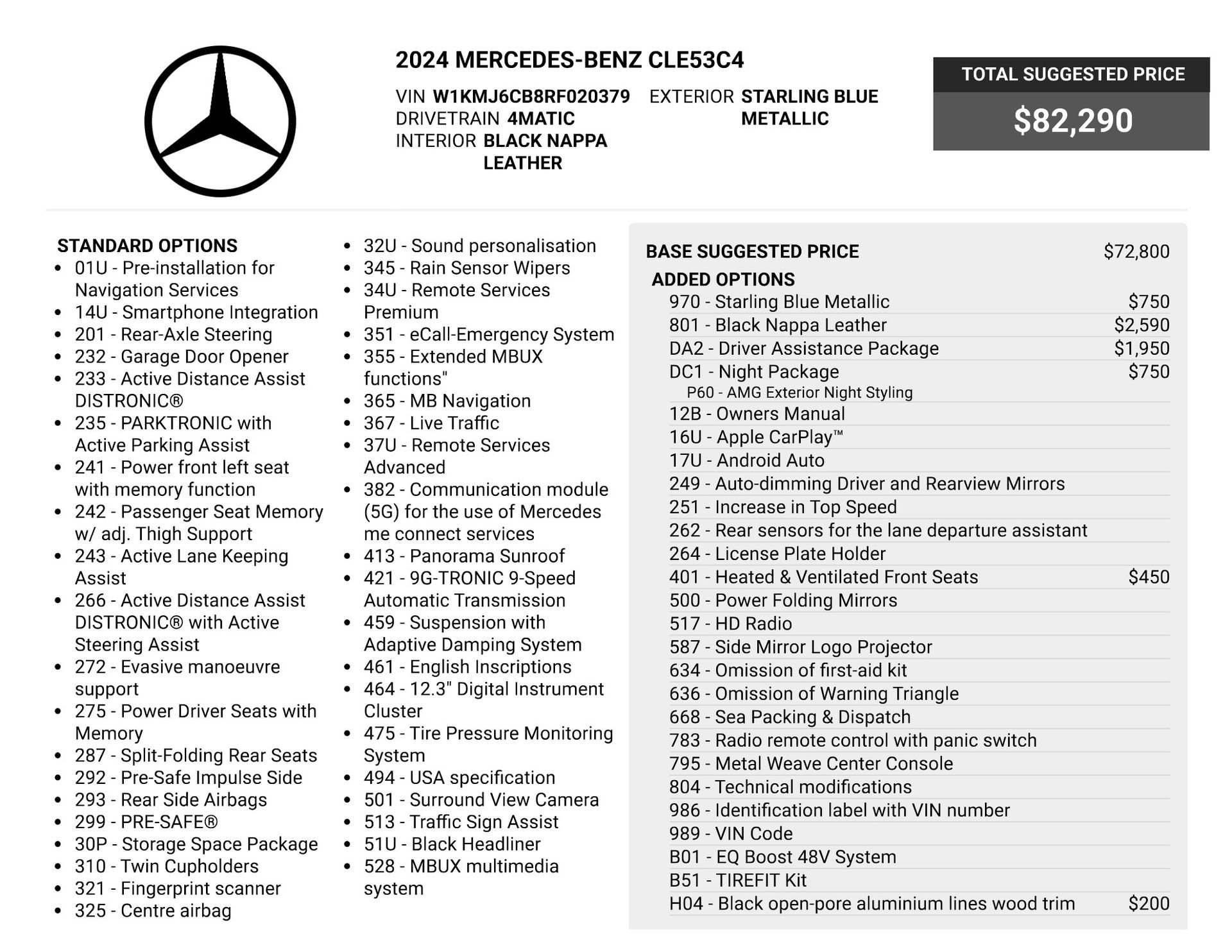 Used 2024 Mercedes-Benz CLE 53 AMG 4MATIC w/ Driver Assistance Package image 80