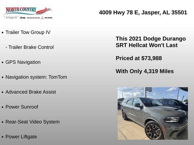 Used 2021 Dodge Durango SRT Hellcat w/ Technology Group AWD/4WD image 15