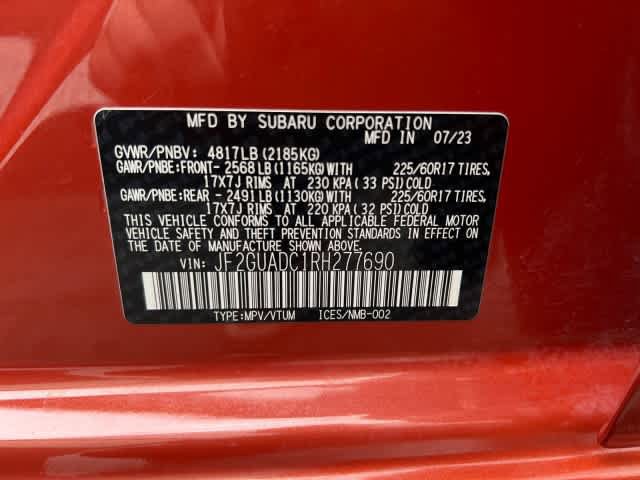 Certified 2024 Subaru Crosstrek 2.0i Premium w/ Popular Package #4 image 15