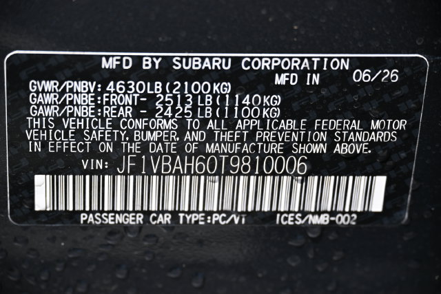 New 2026 Subaru WRX AWD/4WD image 19