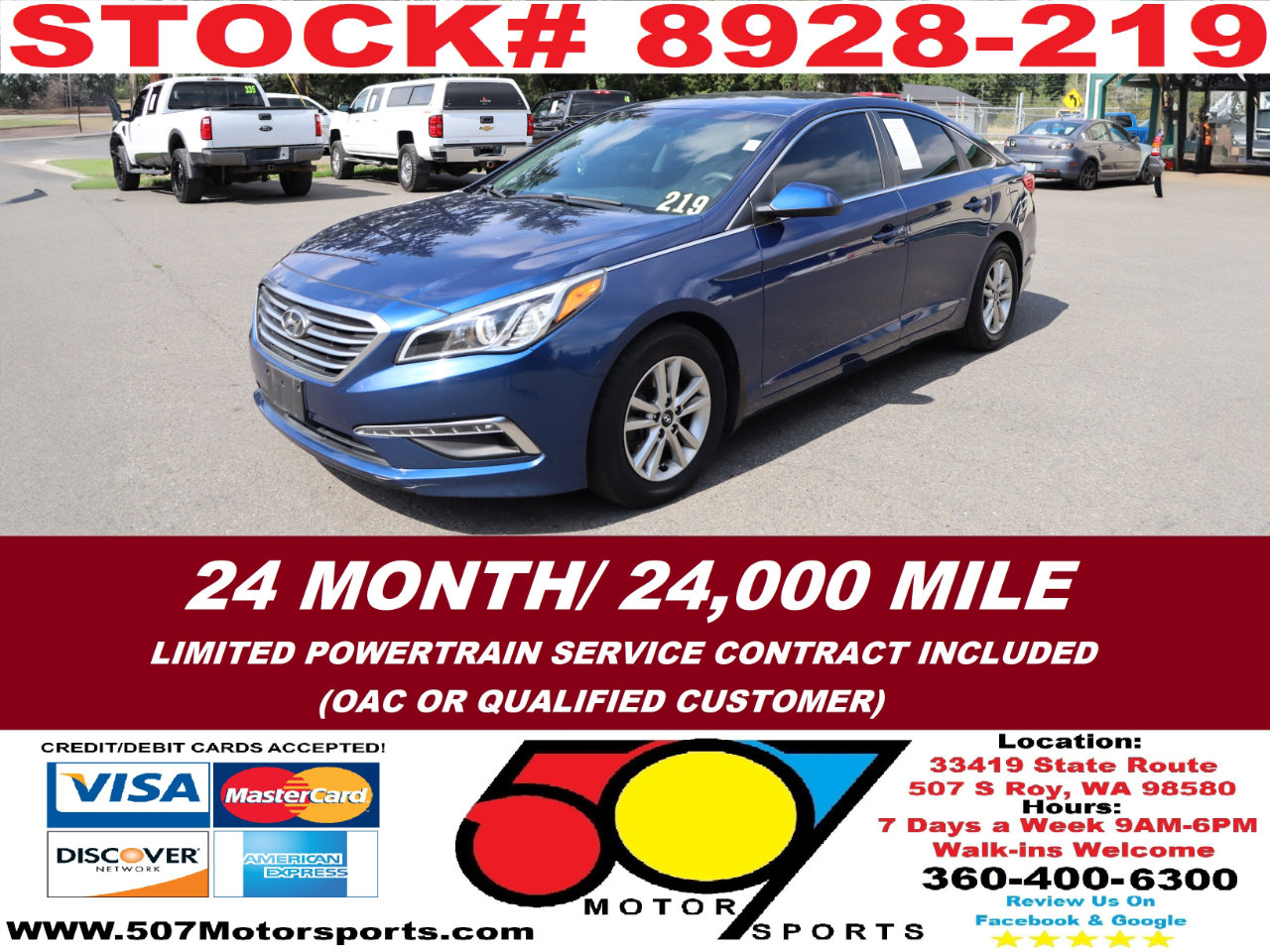 Used 2015 Hyundai Sonata SE w/ Option Group 09