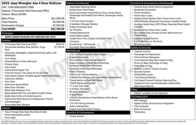 Used 2025 Jeep Wrangler Unlimited Rubicon 4xe image 7