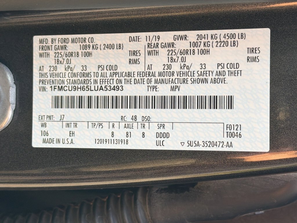 Used 2020 Ford Escape SEL AWD/4WD image 35