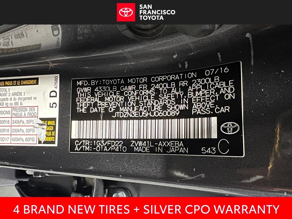 Certified 2017 Toyota Prius V Two FWD image 38