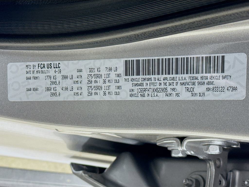 Used 2019 RAM 1500 Limited w/ Advanced Safety Group AWD/4WD image 36