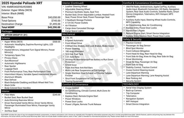 Used 2025 Hyundai Palisade XRT FWD image 3