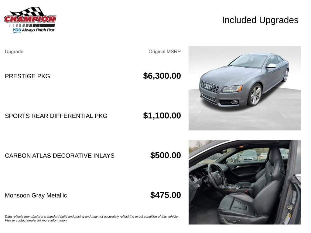 Used 2012 Audi S5 Prestige w/ Prestige Pkg image 4