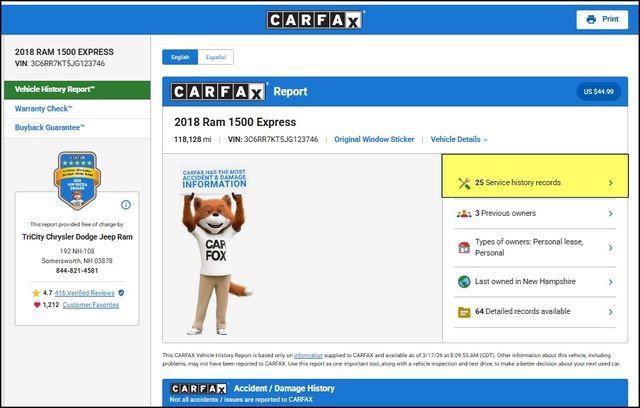 Used 2018 RAM 1500 Express w/ Black Ram 1500 Express Group image 15