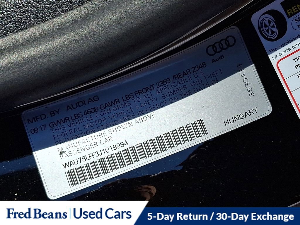 Used 2018 Audi A3 2.0T Premium w/ Convenience Package image 28