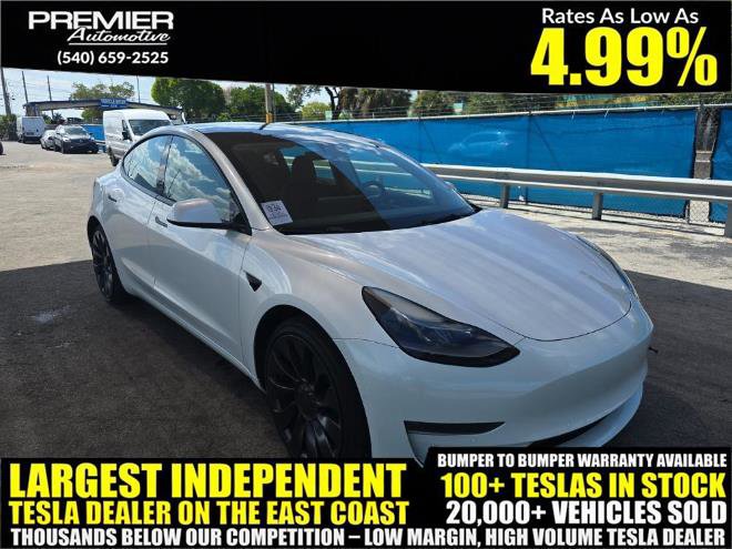 Used 2022 Tesla Model 3 Performance AWD/4WD image 1