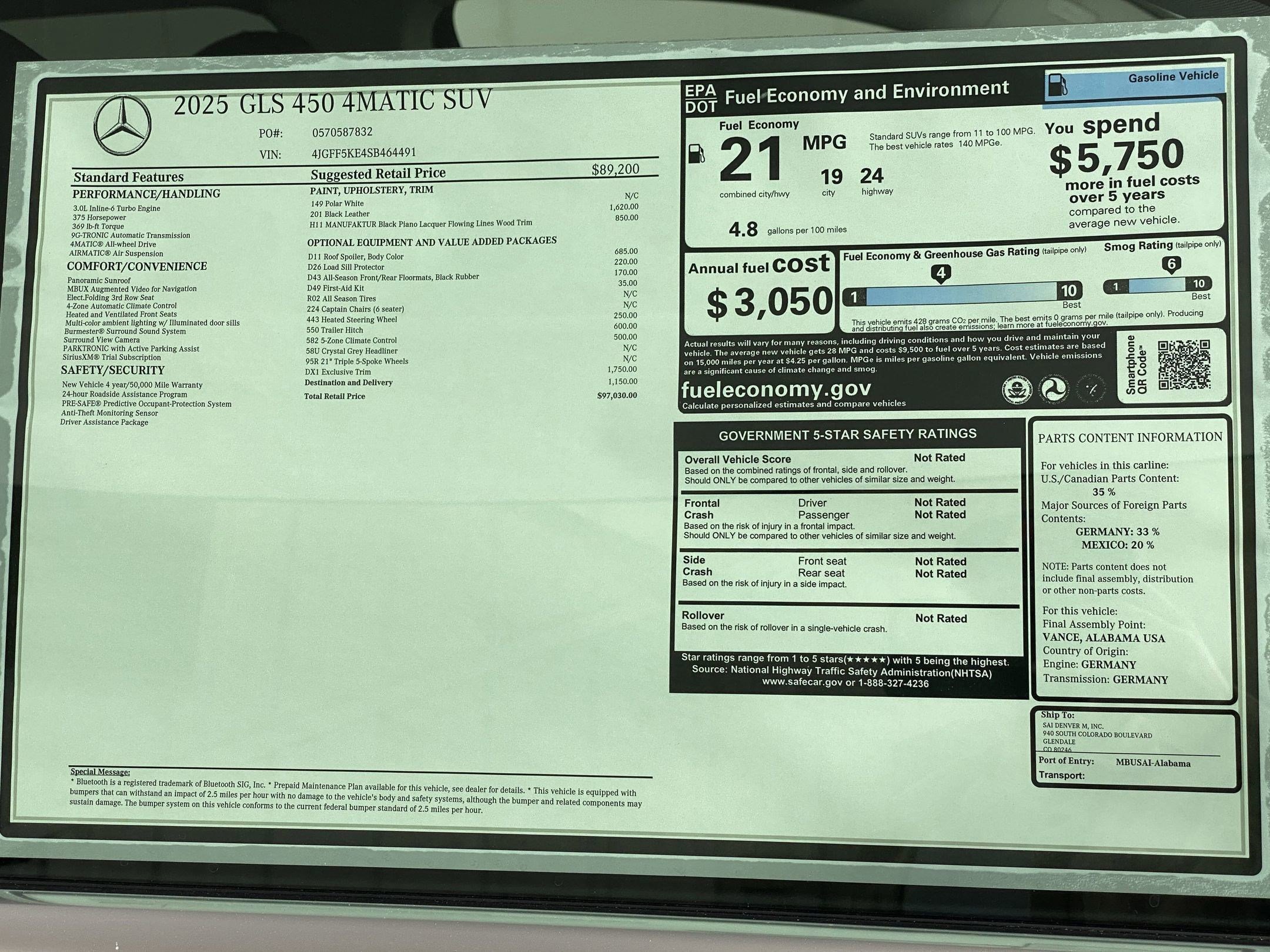 New 2025 Mercedes-Benz GLS 450 4MATIC image 38