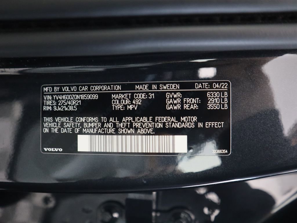 Used 2022 Volvo XC90 T8 Inscription Expression image 37