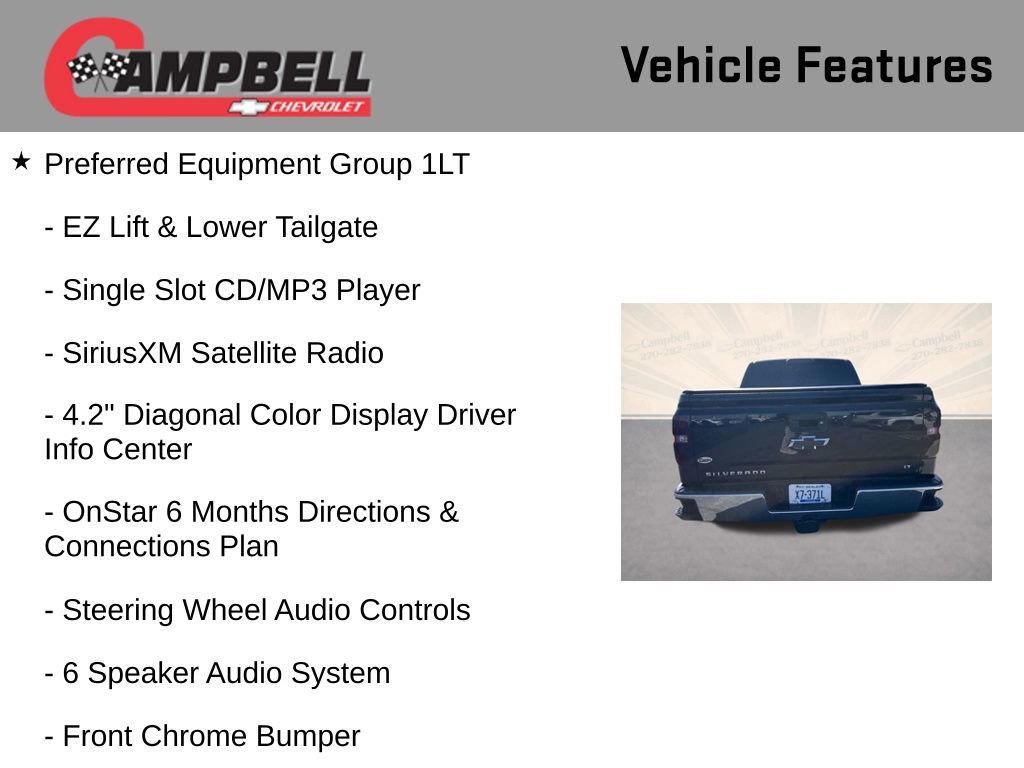 Used 2015 Chevrolet Silverado 1500 LT w/ LT Convenience Package AWD/4WD image 16