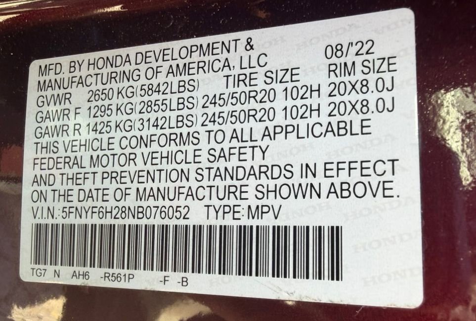 Used 2022 Honda Pilot Special Edition image 11