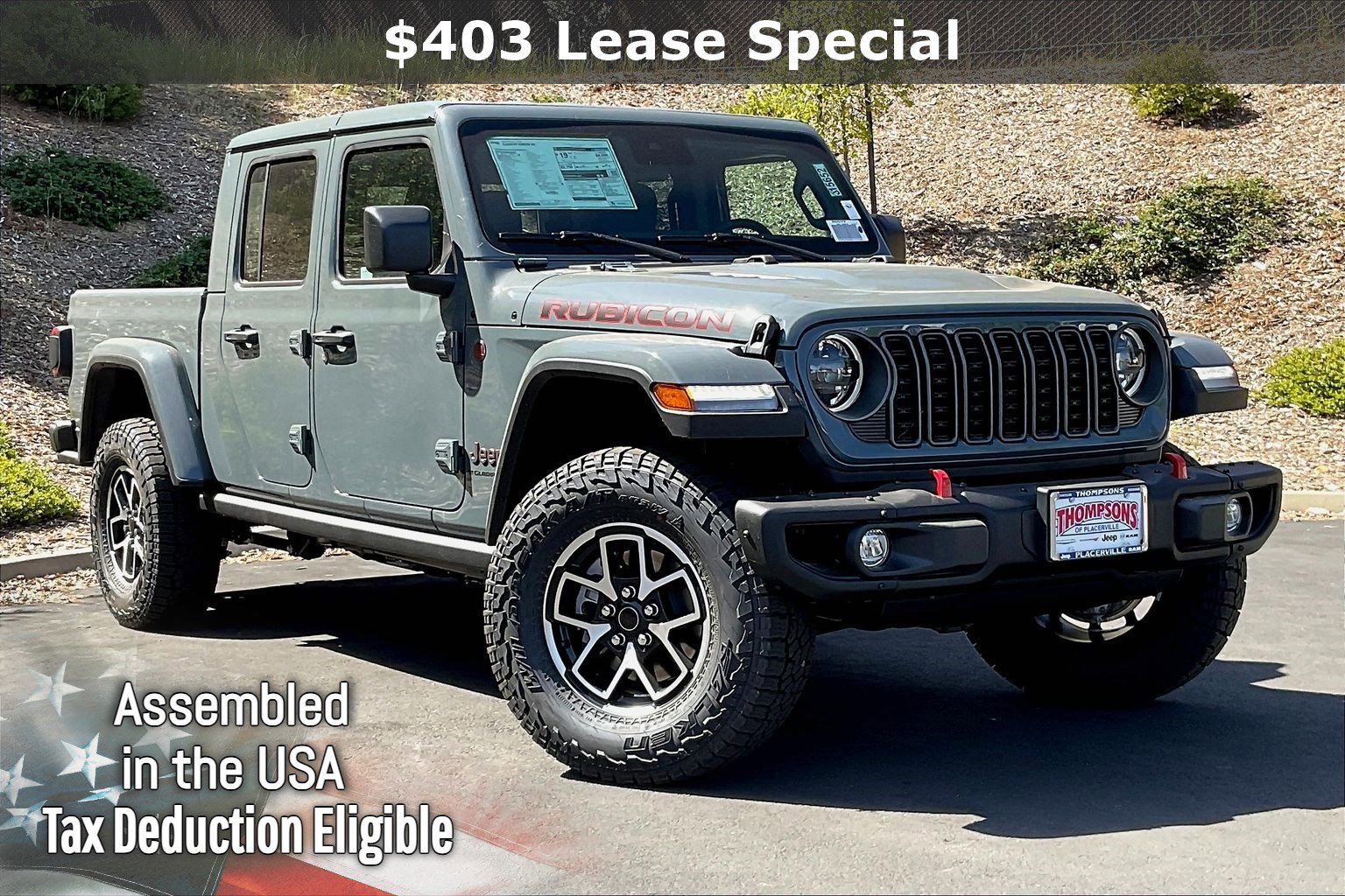 New 2025 Jeep Gladiator Rubicon w/ Steel Bumper Group