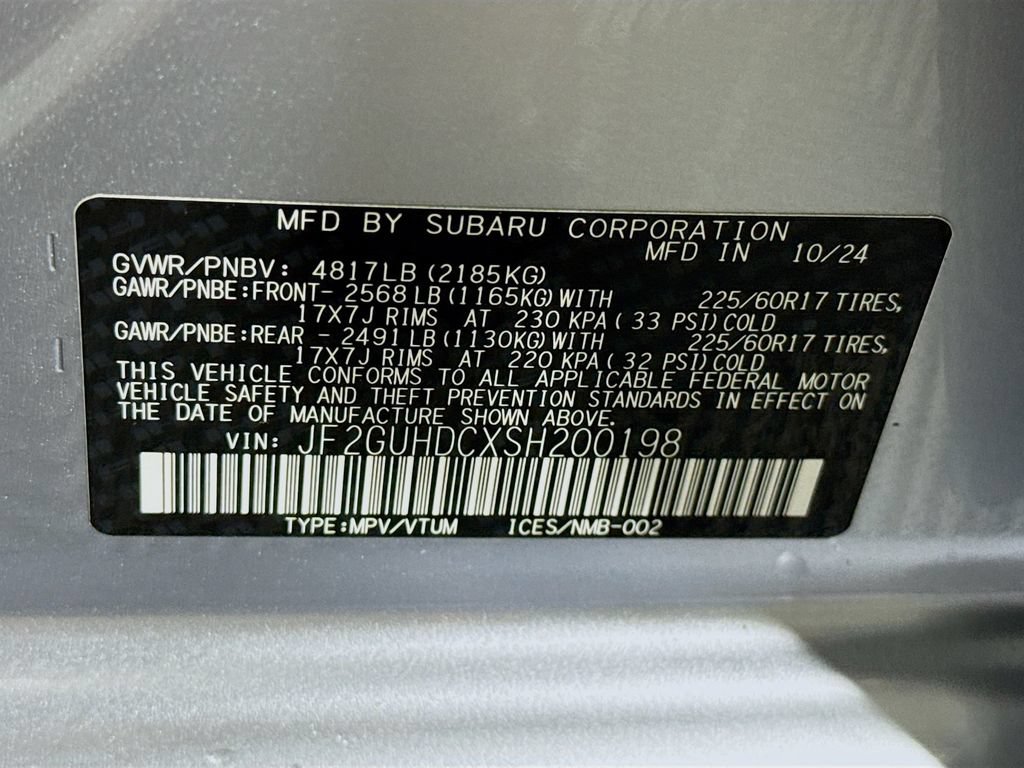 Certified 2025 Subaru Crosstrek 2.5i Premium AWD/4WD image 36