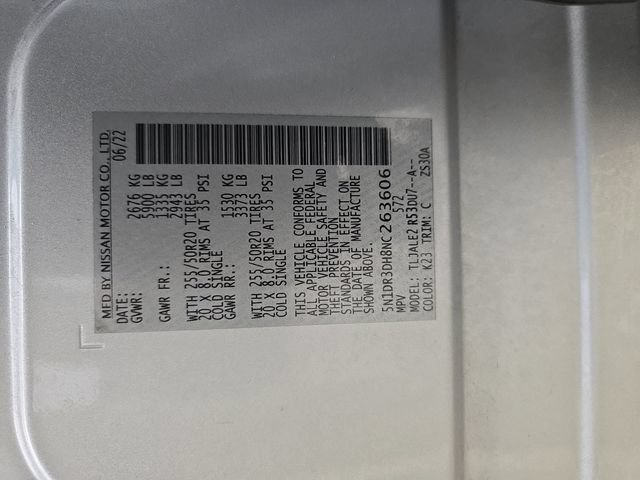 Used 2022 Nissan Pathfinder Platinum w/ Cargo Package FWD image 33