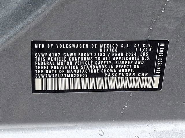 New 2026 Volkswagen Jetta SE w/ Black Wheel Package image 11