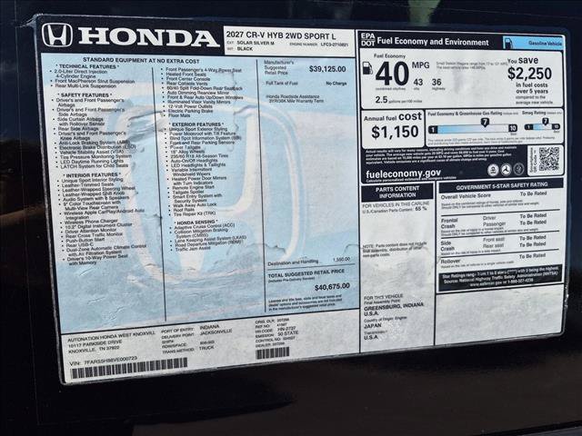 New 2027 Honda CR-V Sport-L image 16