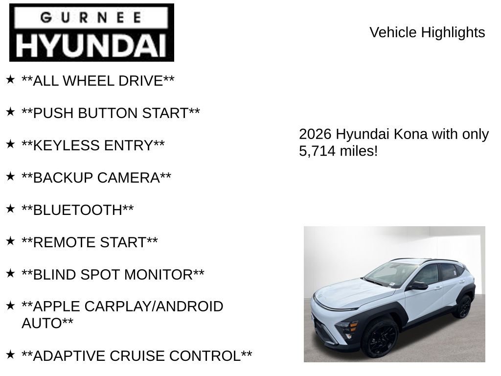 Certified 2026 Hyundai Kona SEL Sport image 8