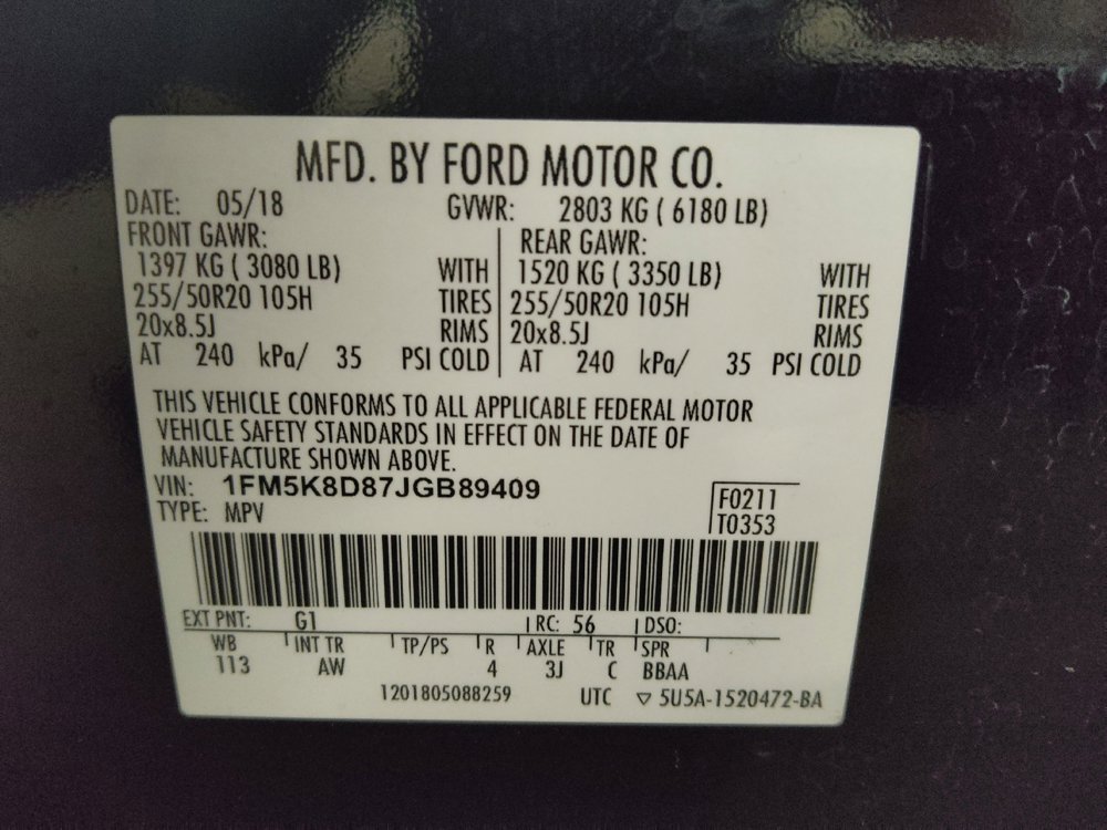 Used 2018 Ford Explorer XLT w/ Equipment Group 202A AWD/4WD image 33