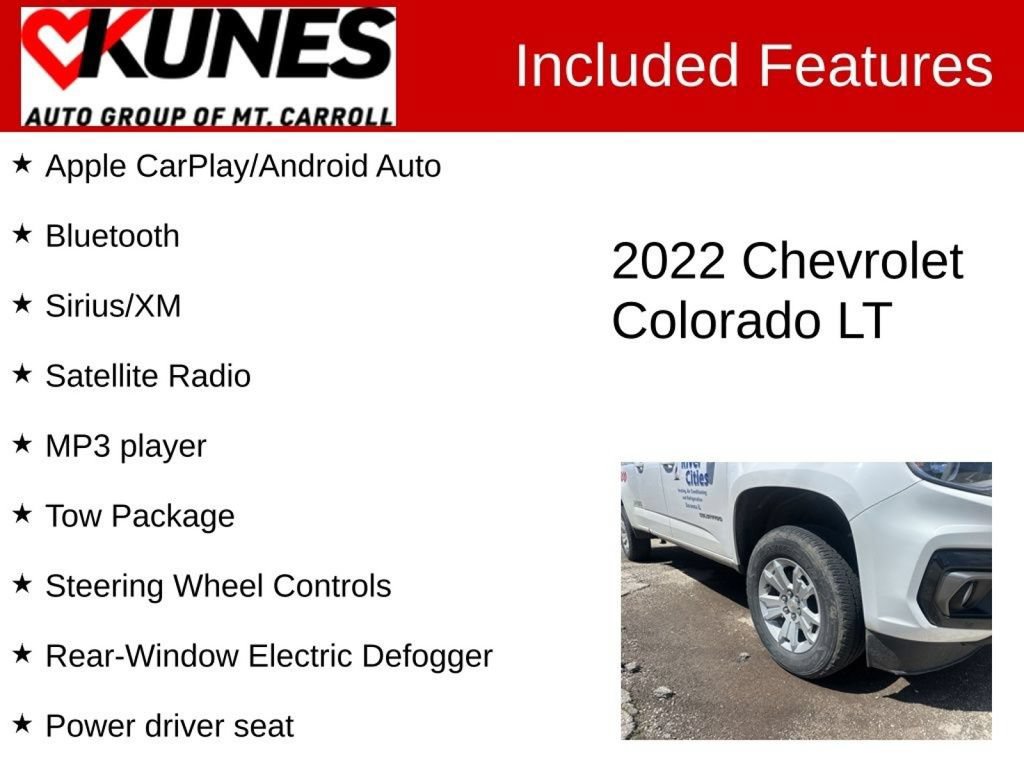 Used 2022 Chevrolet Colorado LT w/ LT Convenience Package AWD/4WD image 3