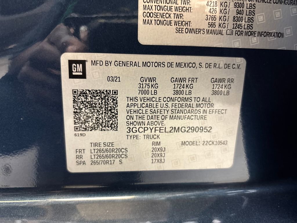 Used 2021 Chevrolet Silverado 1500 LT Trail Boss w/ Convenience Package II AWD/4WD image 30