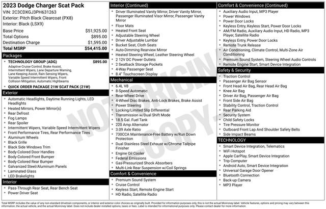 Used 2023 Dodge Charger Scat Pack w/ Technology Group RWD image 3