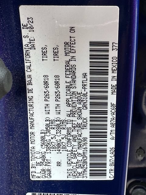 Certified 2023 Toyota Tacoma Limited w/ Black Out Package (TMS) AWD/4WD image 19