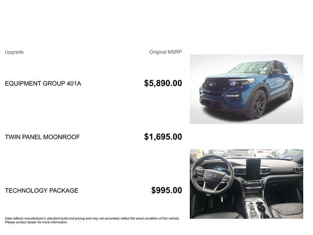 Used 2023 Ford Explorer ST w/ Equipment Group 401A AWD/4WD image 3