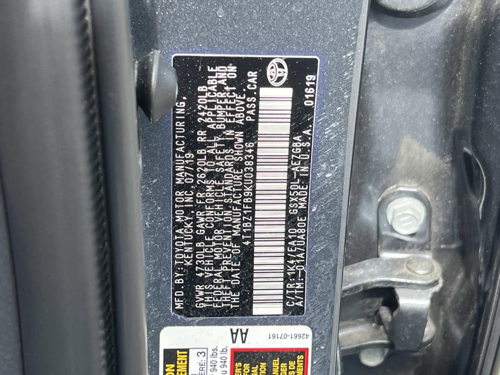 Used 2019 Toyota Avalon XLE w/ Moonroof Package image 35