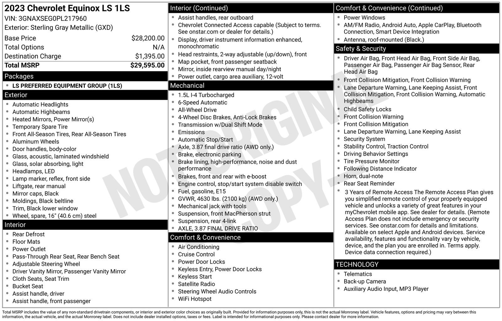 Used 2023 Chevrolet Equinox LS image 1