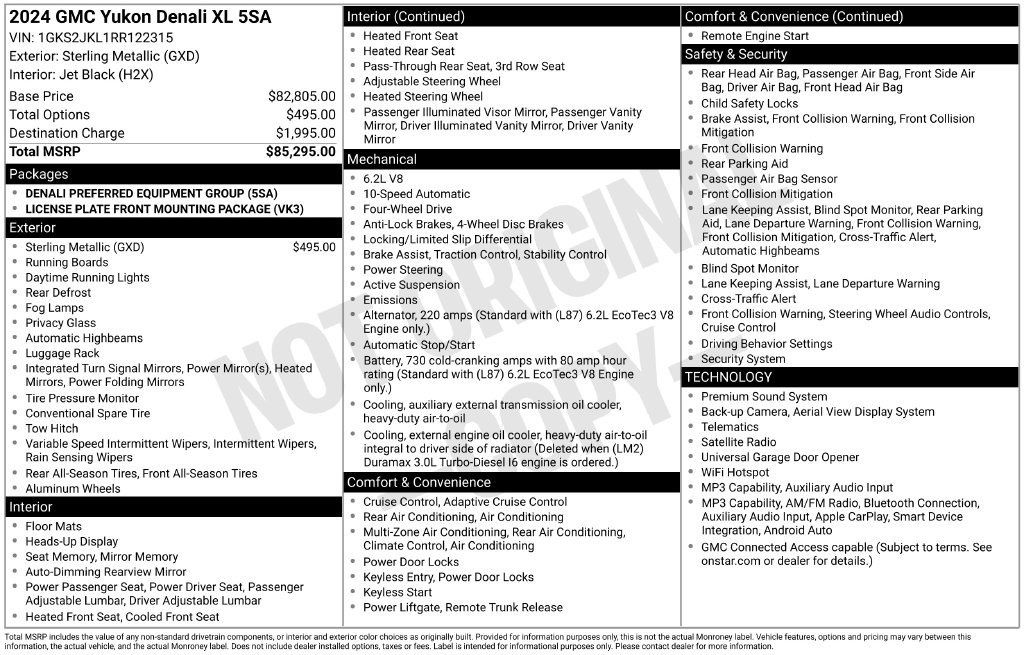 Used 2024 GMC Yukon XL Denali AWD/4WD image 4