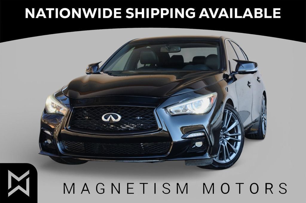Used 2018 INFINITI Q50 Red Sport 400 w/ Sensory Package (Sport) image 1