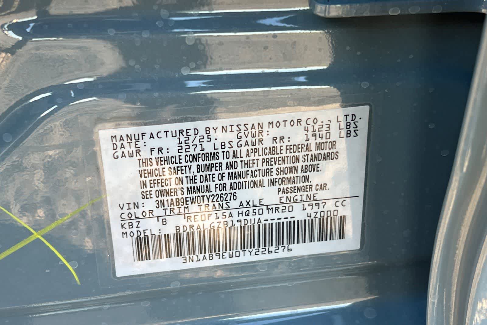 New 2026 Nissan Sentra SL w/ Floor Mat Package FWD image 35