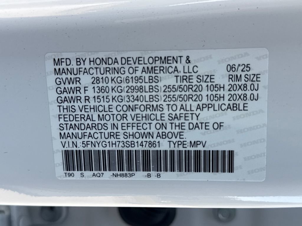 Certified 2025 Honda Pilot Touring image 27